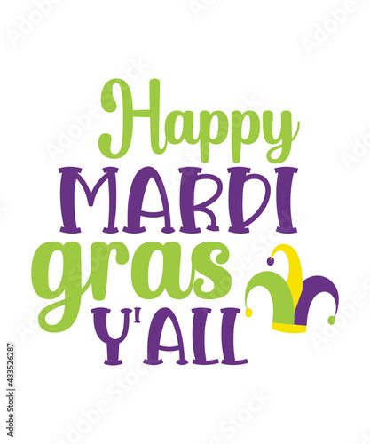 Mardi Gras SVG Bundle, SVG Cut Files, commercial use, instant download, printable vector clip art, Fat Tuesday Carnival, Beads Bling, eads and Bling It's a Mardi Gras Thing Funny Fat Tuesday Phrase T-