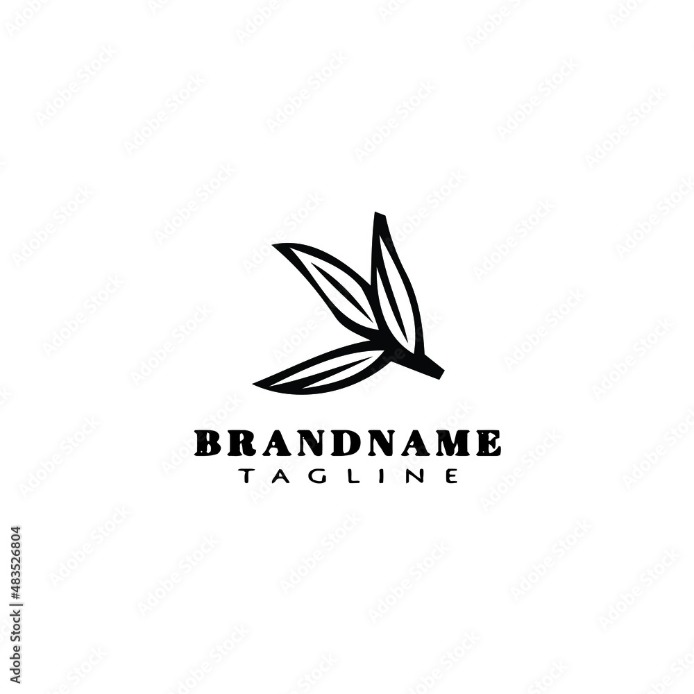 eucalyptus plant logo cartoon icon design template black isolated vector illustration eucalyptus plant logo cartoon icon design template black isolated vector illustration