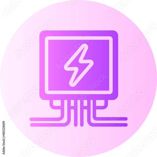 electrical panel gradient icon