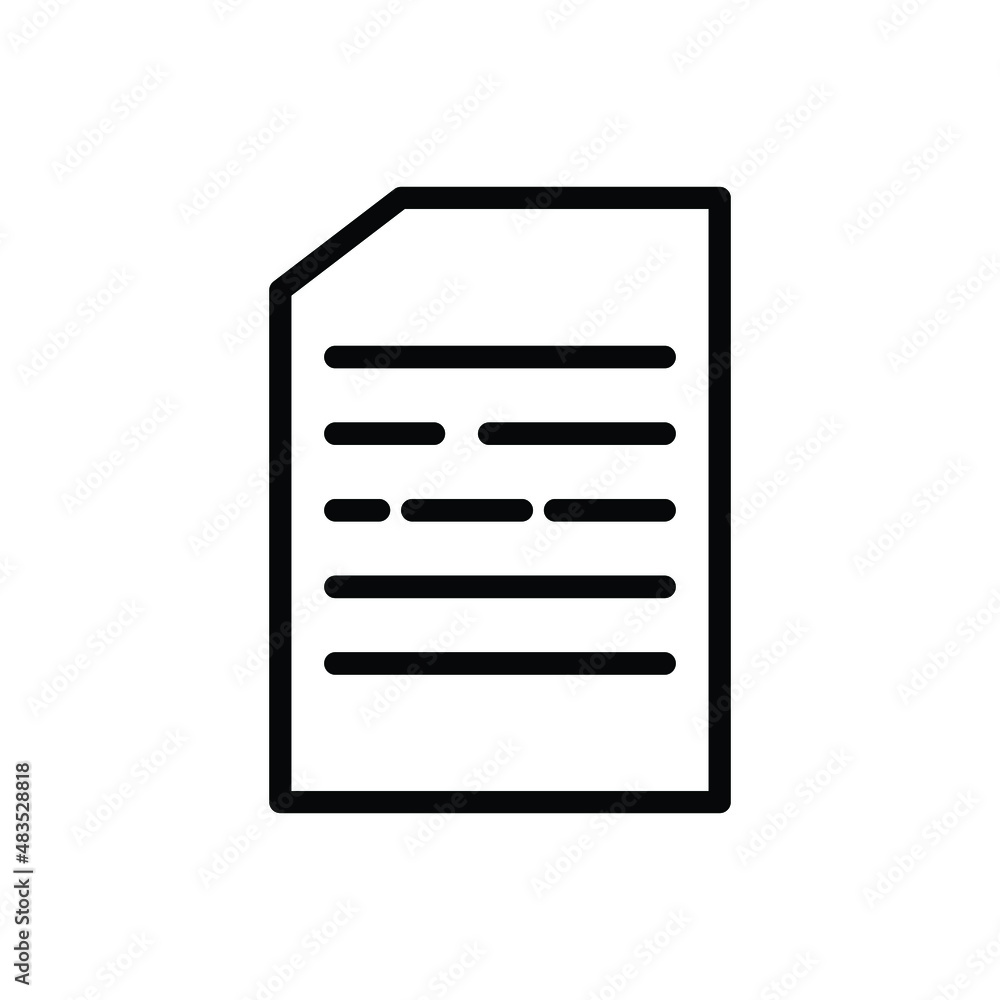paper document icon vector isolated on white background paper document icon vector isolated on white background
