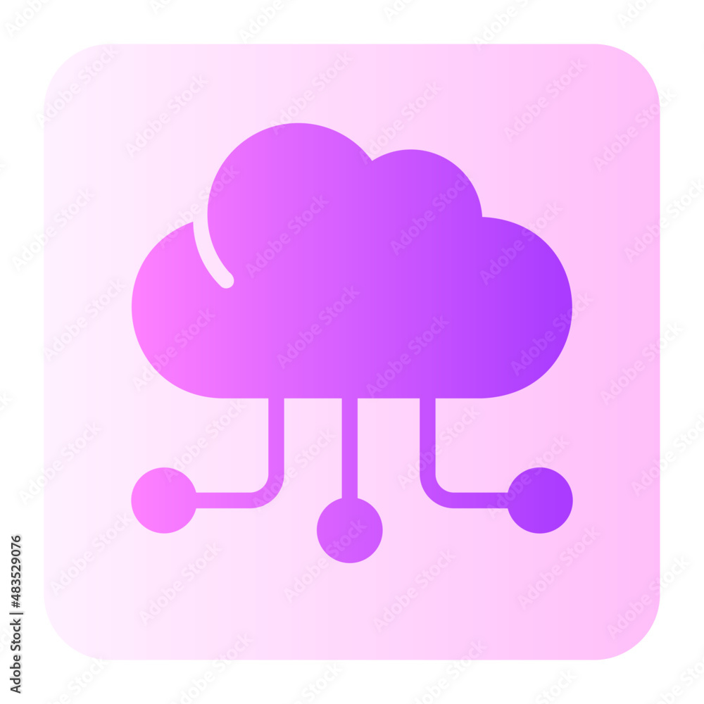 connection gradient icon