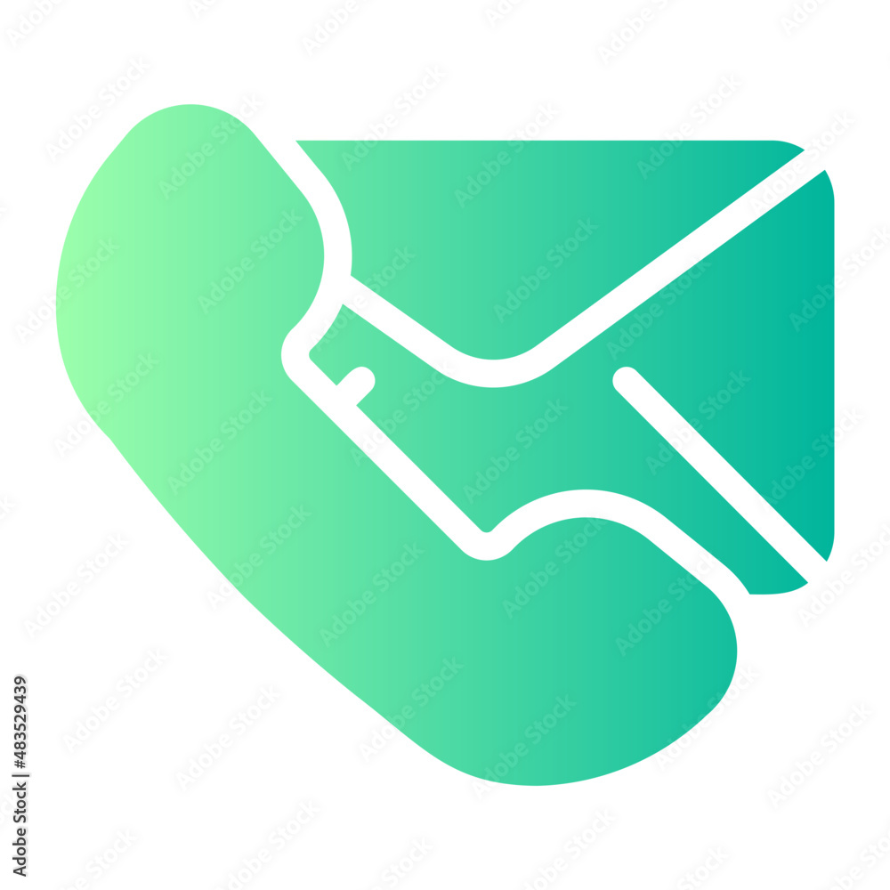 contact mail gradient icon contact mail gradient icon
