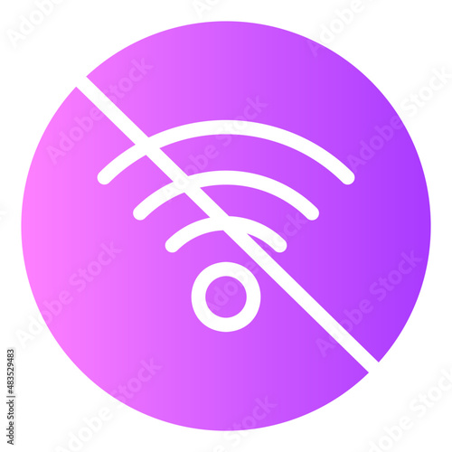 no signal gradient icon