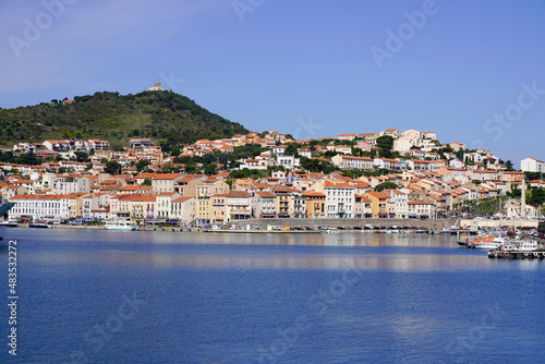 Fototapeta Naklejka Na Ścianę i Meble -  sea beach coast french of Collioure in the southern mediterranean France