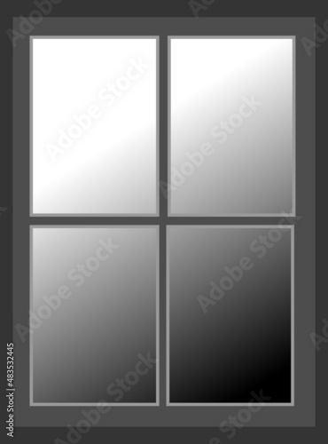 Window icon vector illustration on white background..eps