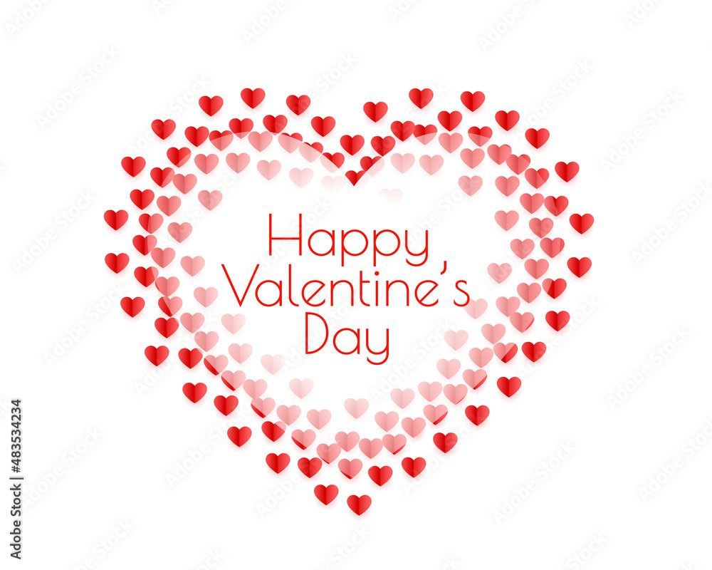 valentines day decorative hearts background design