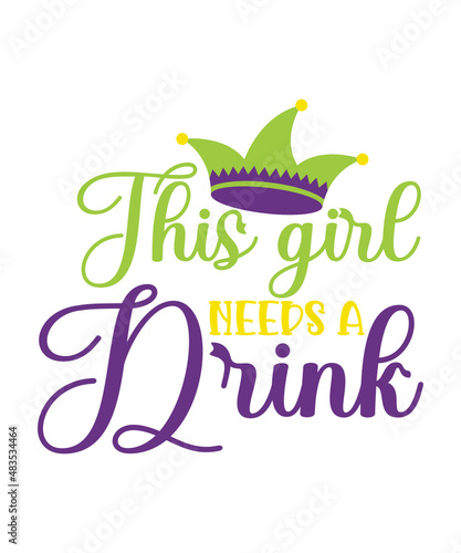 Mardi Gras SVG Bundle, SVG Cut Files, commercial use, instant download, printable vector clip art, Fat Tuesday Carnival, Beads Bling, eads and Bling It's a Mardi Gras Thing Funny Fat Tuesday Phrase T-