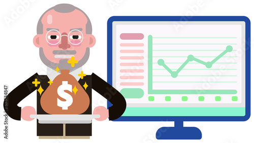 Business related illustrations for various graphic design and advertising applications.