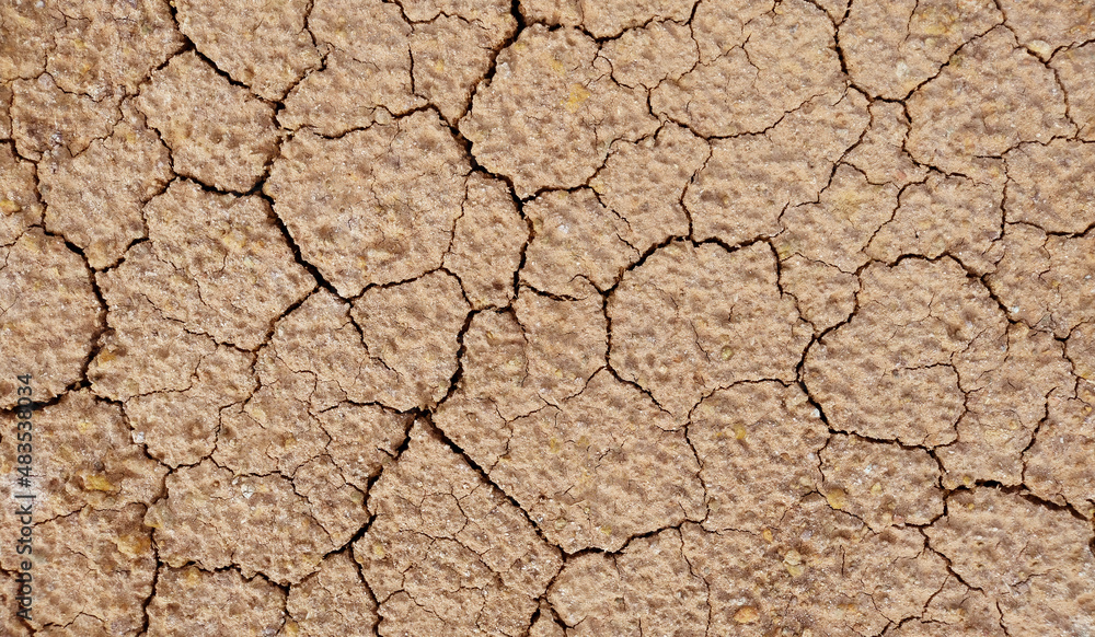 Cracked ground background in the top view for graphic design or wallpaper Cracked ground background in the top view for graphic design or wallpaper