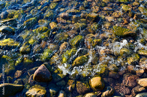 water and stones in lake Vattern Sweden