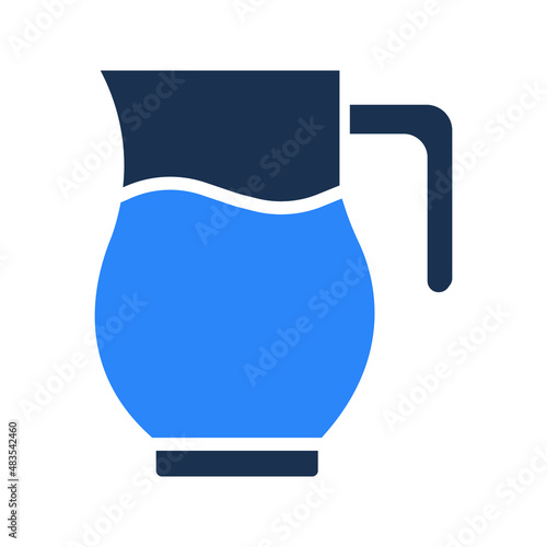 Water Jar Isolated Vector icon which can easily modify or edit

