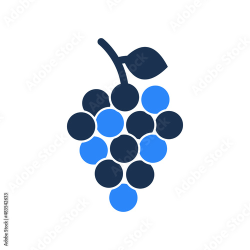 Grapes Isolated Vector icon which can easily modify or edit

