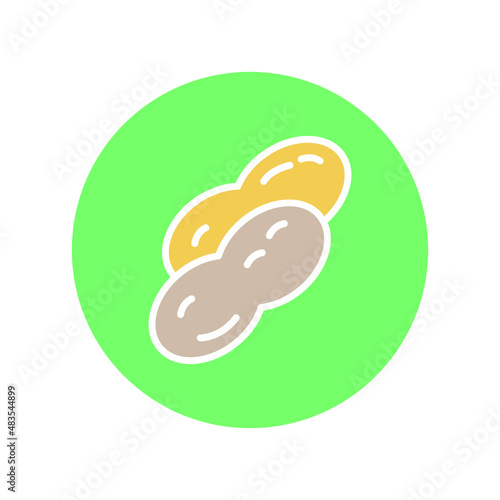 Peanut Isolated Vector icon which can easily modify or edit

