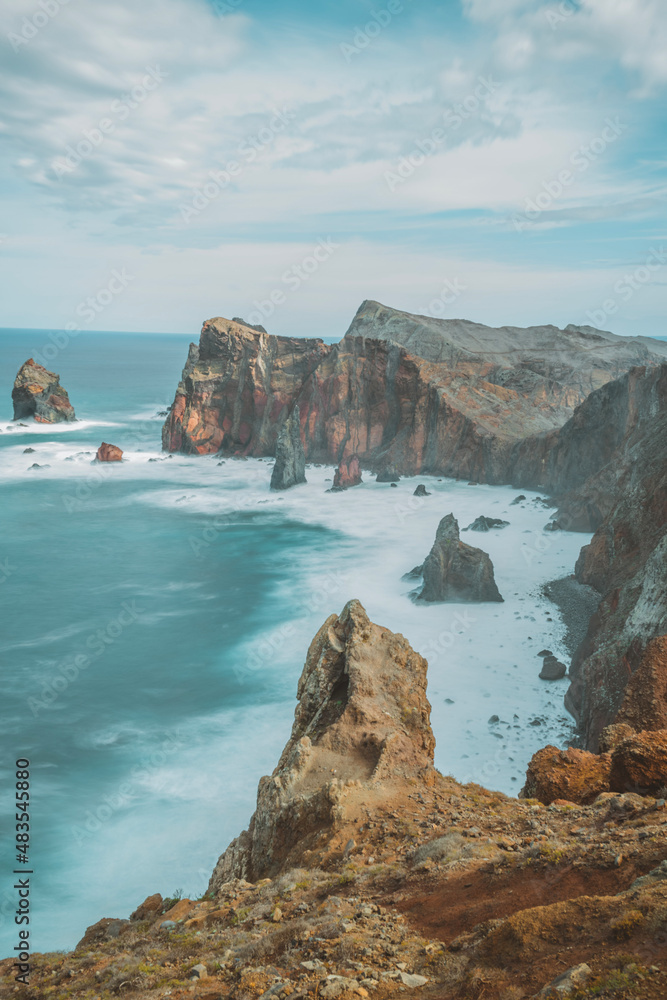 Naklejka premium view of the coast of the region sea