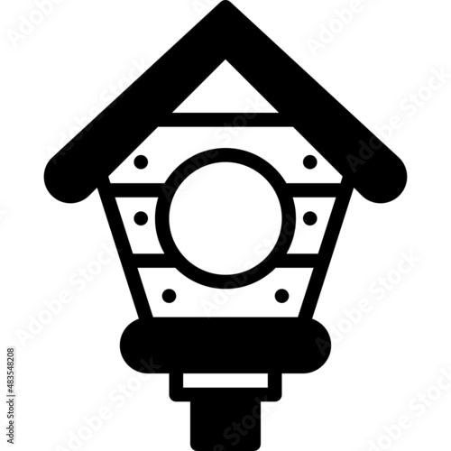 birdhouse solid line icon
