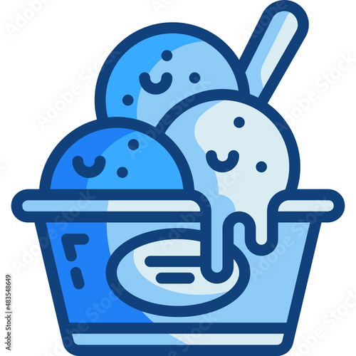 ice cream Two Tone icon
