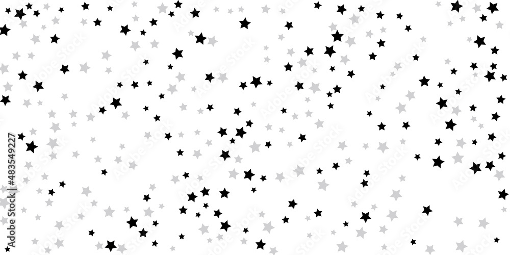 Silver star confetti. Falling stars on a white background. Illustration of flying shining stars. Decorative element. Suitable for your design, postcards, invitations, gift, vip. Silver star confetti. Falling stars on a white background. Illustration of flying shining stars. Decorative element. Suitable for your design, postcards, invitations, gift, vip.