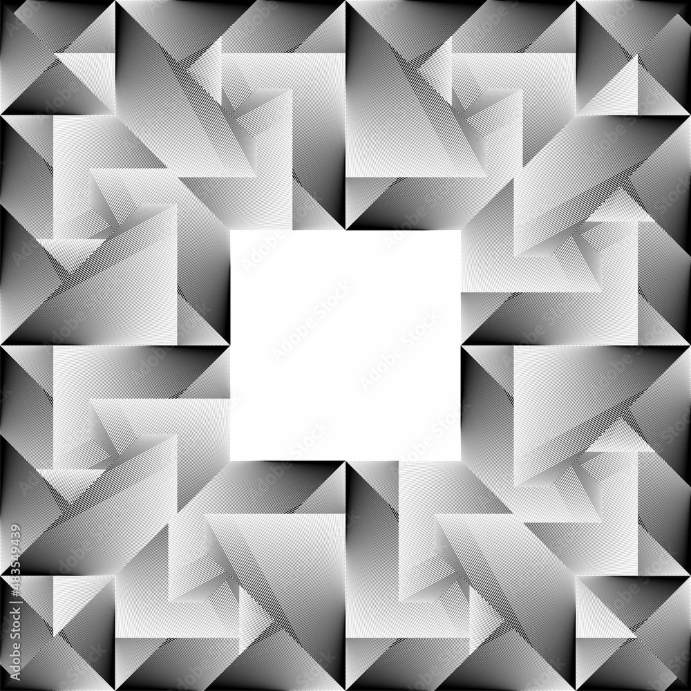 Fototapeta premium Square geometric background, vector modern design texture.