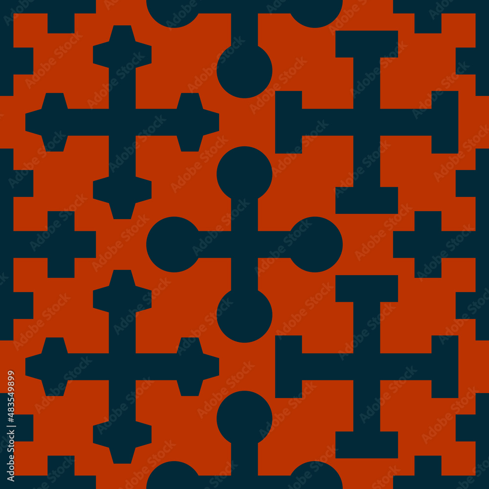 Obraz premium Seamless pattern with Medieval heraldic crosses for your project
