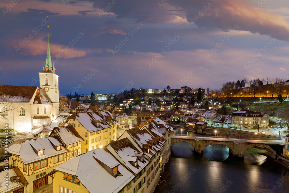 Fototapeta premium Blick auf die Altstadt von Bern, Schweiz