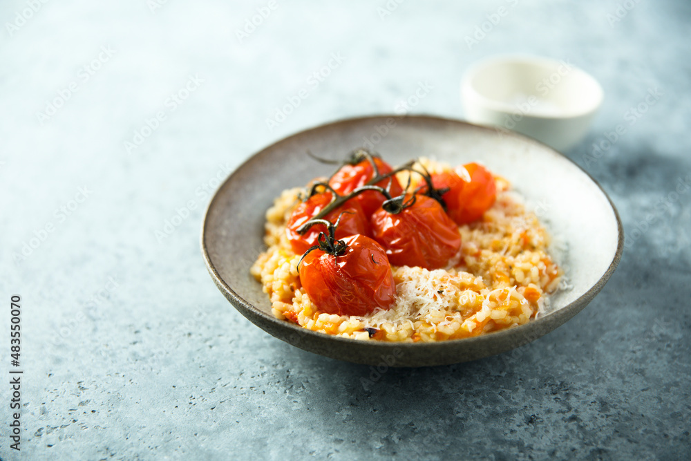 Risotto with tomatoes and cheese Risotto with tomatoes and cheese
