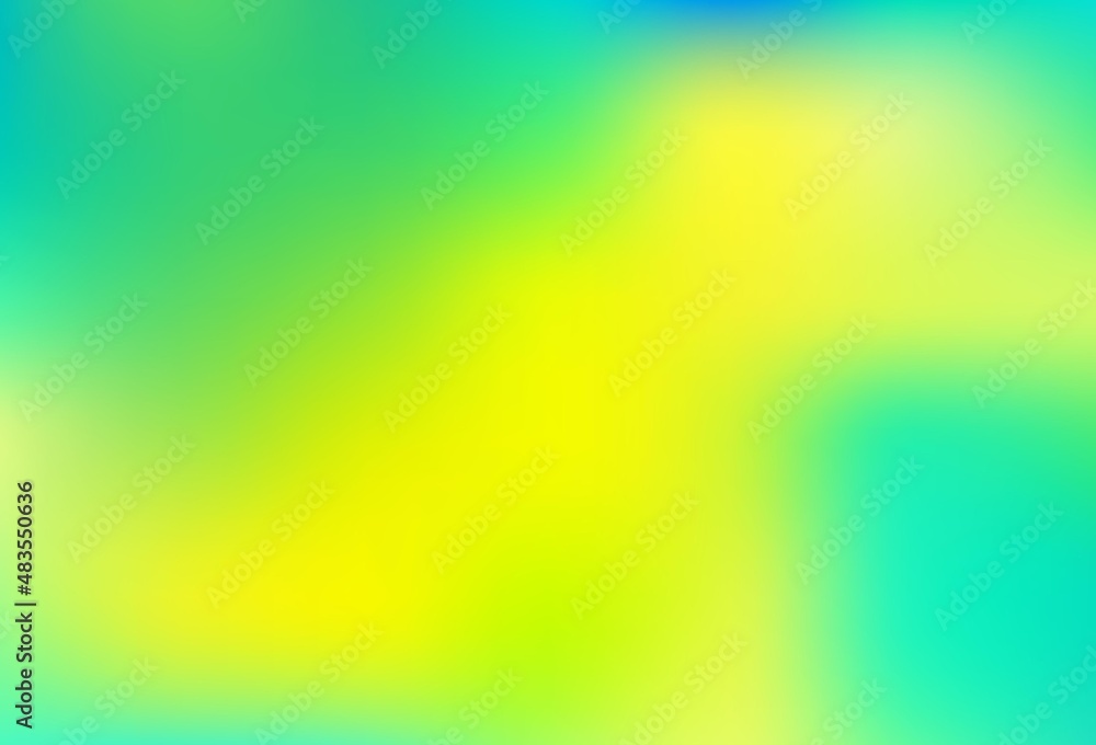 Light Blue, Yellow vector glossy abstract background.
