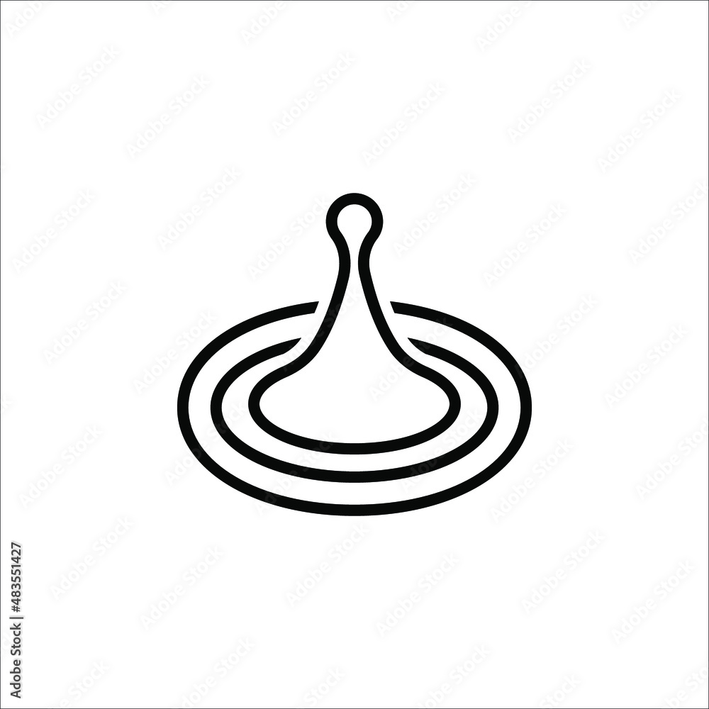 Water drops vector icon. flat vector simple element illustration on white background Water drops vector icon. flat vector simple element illustration on white background