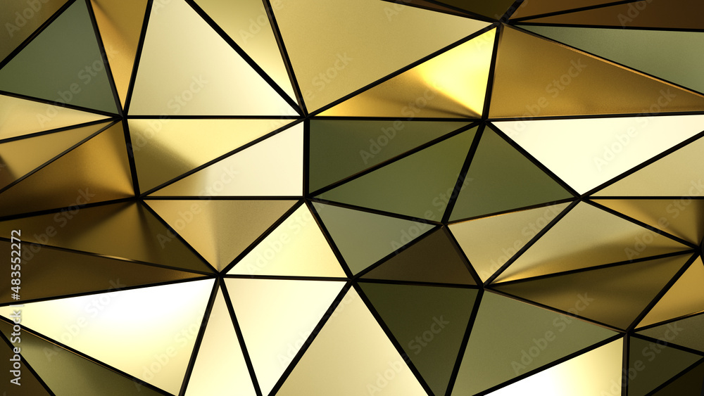 abstract background with yellow triangles abstract background with yellow triangles