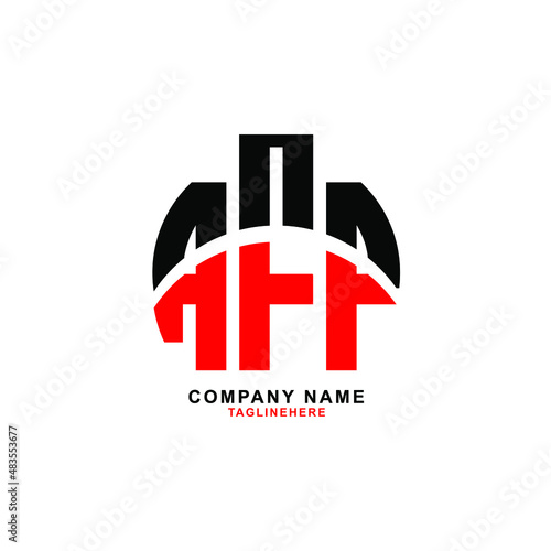 AAA letter design. AAA letter logo design with white background. AAA creative letter logo with two colors.
