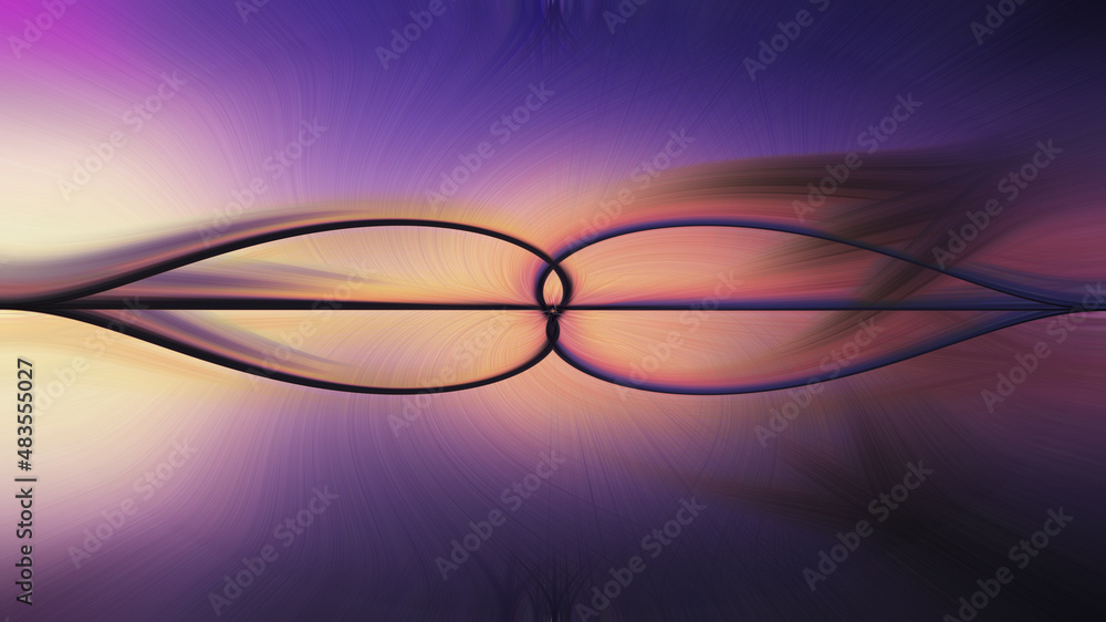 A 3D rendering of an abstract twisted light fibers effect wallpaper A 3D rendering of an abstract twisted light fibers effect wallpaper
