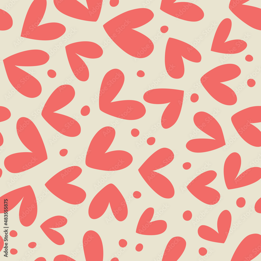 Vector seamless pattern. Ideal for romantic occasions such as Valentine's Day. Vector seamless pattern. Ideal for romantic occasions such as Valentine's Day.