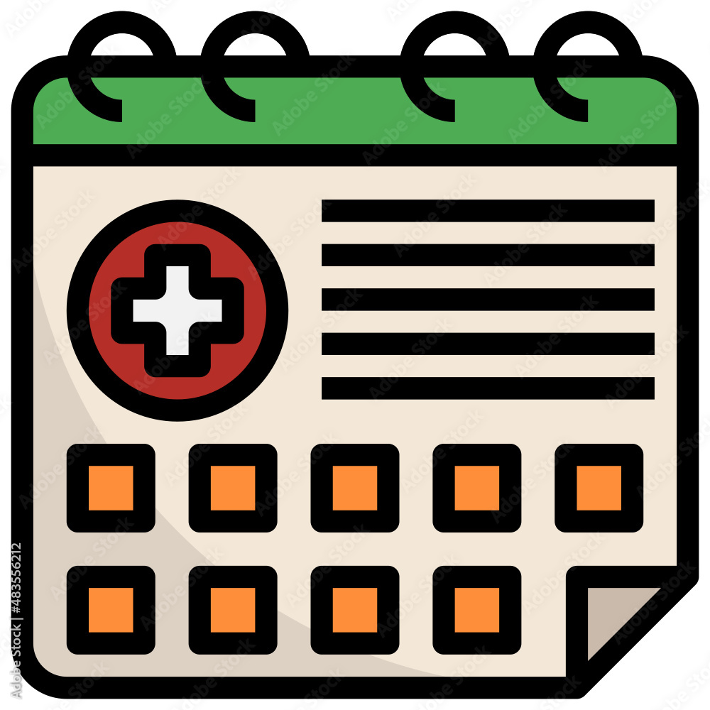 Obraz premium Health Check_Calendar
