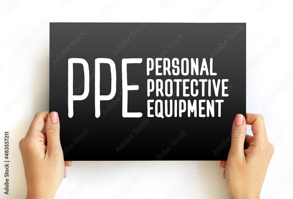 PPE Personal Protective Equipment protective clothing, helmets