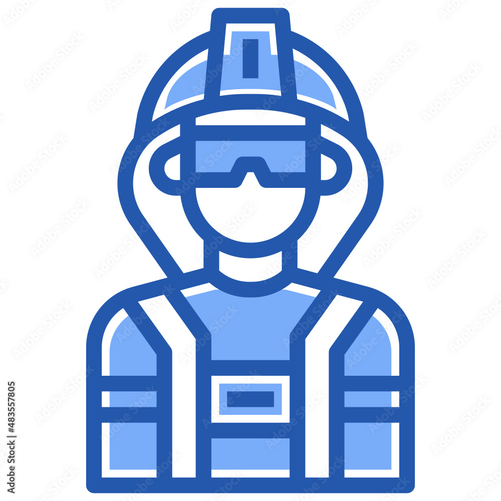Jobs and professions avatars_firefighter Jobs and professions avatars_firefighter