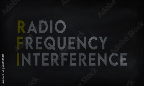 RADIO FREQUENCY INTERFERENCE (RFI) on chalk board