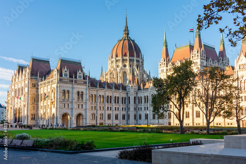 Photography Hungarian parliament building in Budapest, Hungary
