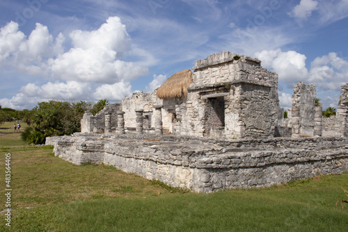 Wallpaper Mural An ancient Mayan ruin in the city of Tulum, was a city belonging to the Mayan civilization that was next to the beach of Tulum, in the Mayan Riviera of Mexico. A place of tourism and vacations. Torontodigital.ca