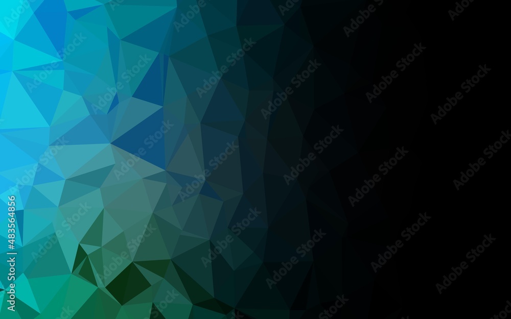 Light Blue, Green vector polygonal template. Light Blue, Green vector polygonal template.
