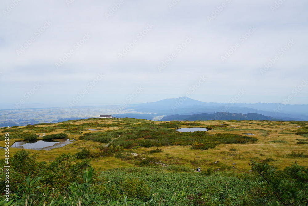 弥陀ヶ原から鳥海山を望む 弥陀ヶ原から鳥海山を望む