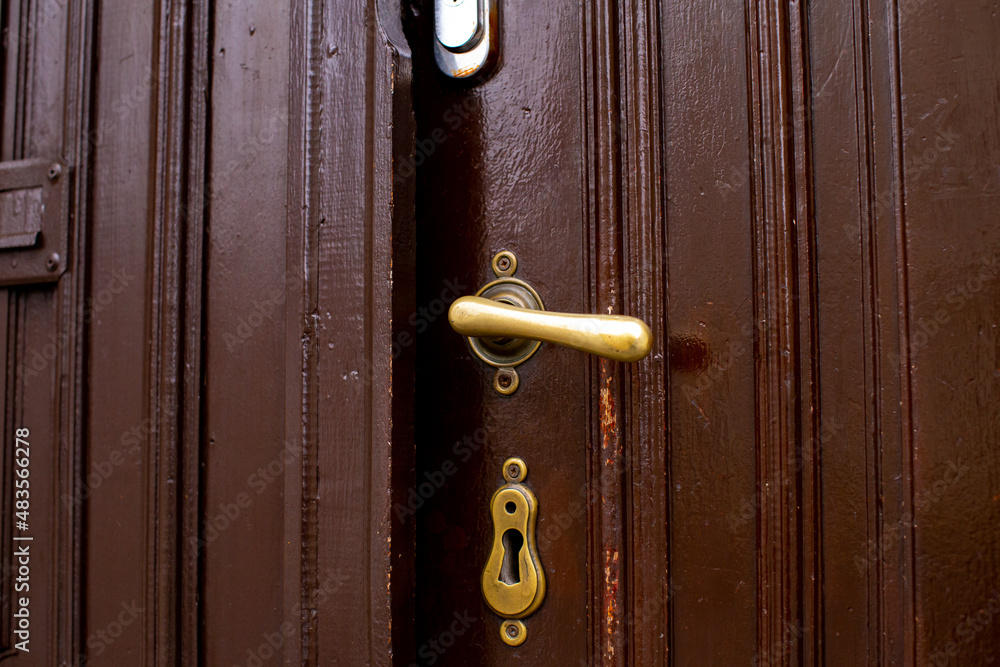 Obraz premium Doorknob, Antique knob.