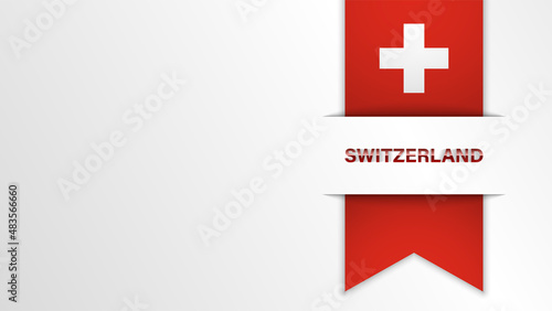 EPS10 Vector Patriotic background with Switzerland flag colors.