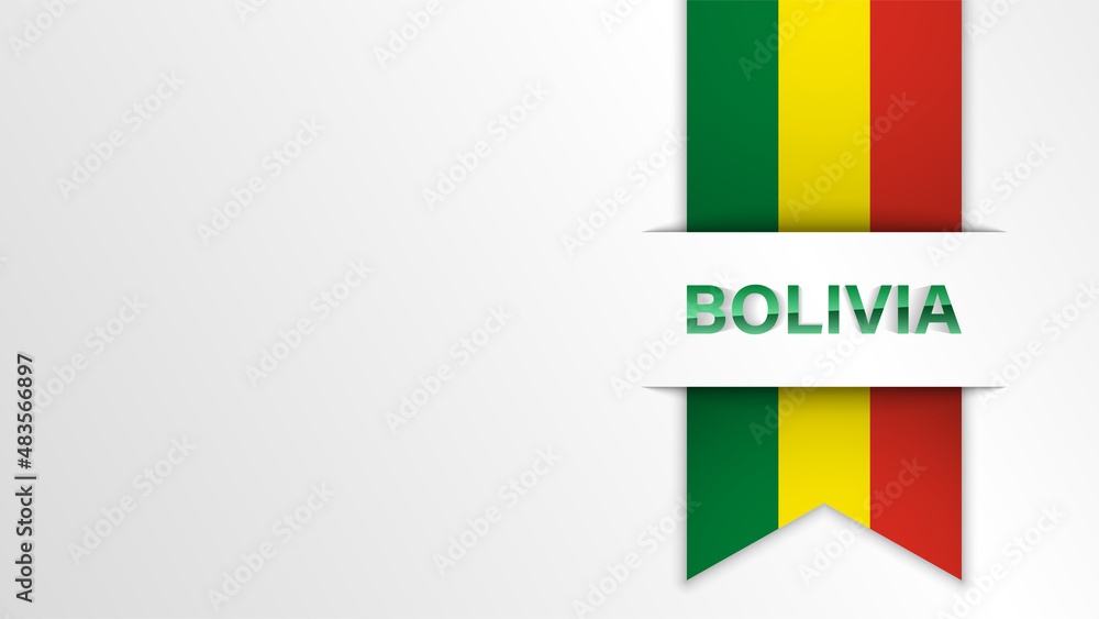 Fototapeta premium EPS10 Vector Patriotic background with Bolivia flag colors.