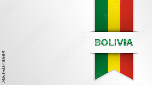 EPS10 Vector Patriotic background with Bolivia flag colors.