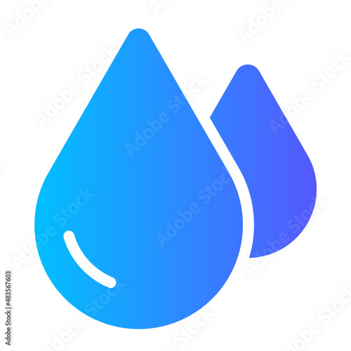 water drop gradient icon