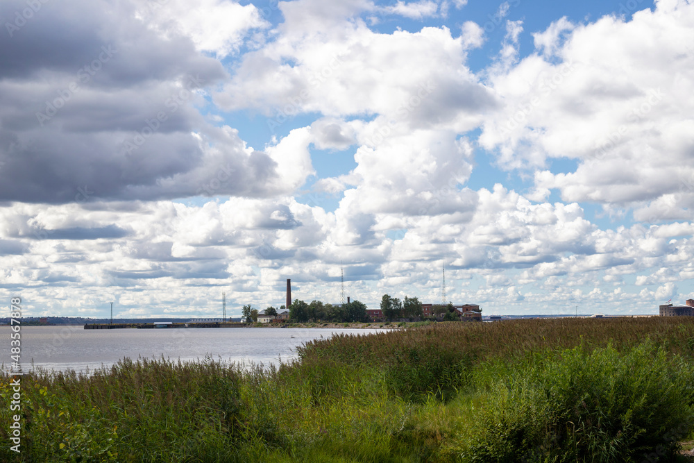 Russia, St. Petersburg, Kronshtadt, Park Island of Forts, harbor view, summer 2021 Russia, St. Petersburg, Kronshtadt, Park Island of Forts, harbor view, summer 2021