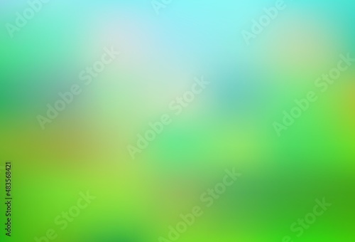 Light Green vector glossy bokeh pattern.