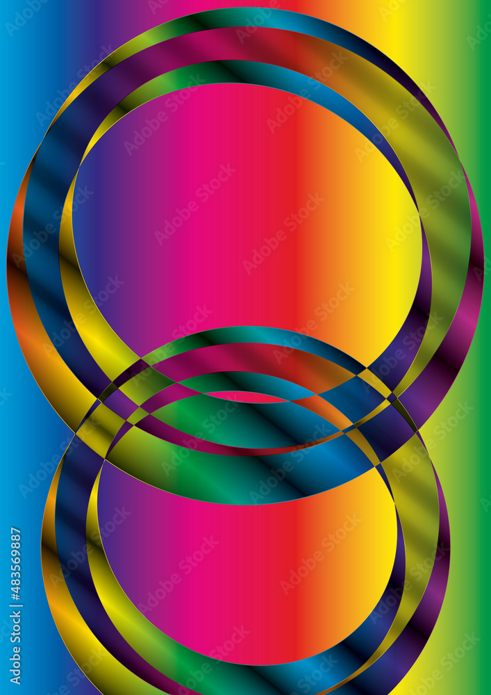 Obraz premium Layout Überlagerung oval 3