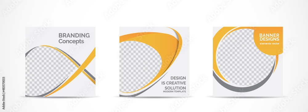 Set square banner template for social media post and web internet ads.vector illustrations. Set square banner template for social media post and web internet ads.vector illustrations.