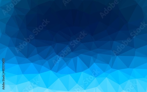 Light BLUE vector blurry triangle pattern.