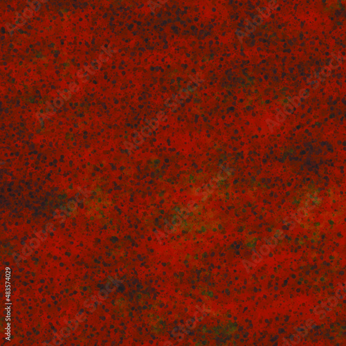 Green ink on red background decoration watercolor